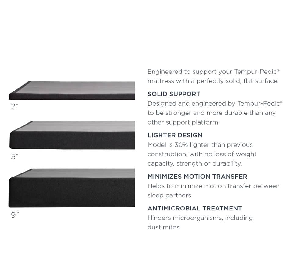 TEMPUR-Flat® Foundation Specs